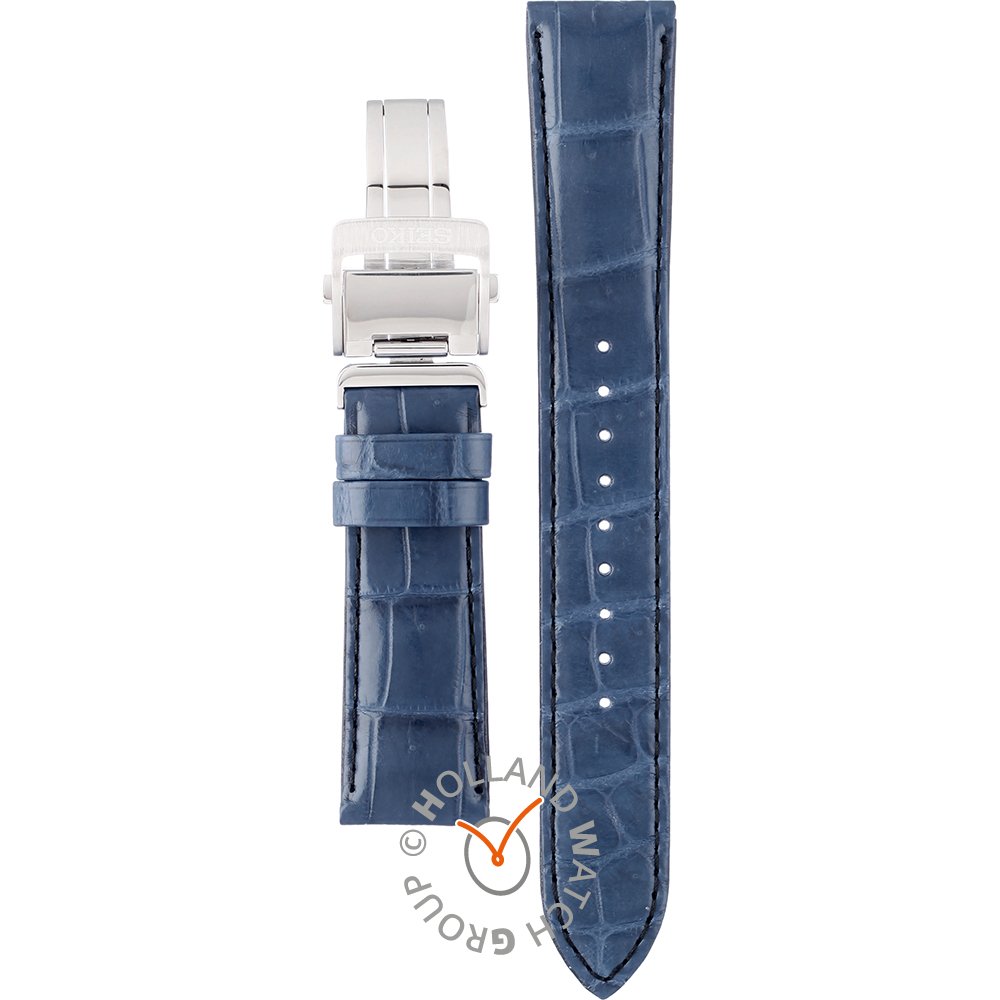 Introducir 50+ imagen seiko blue leather watch strap
