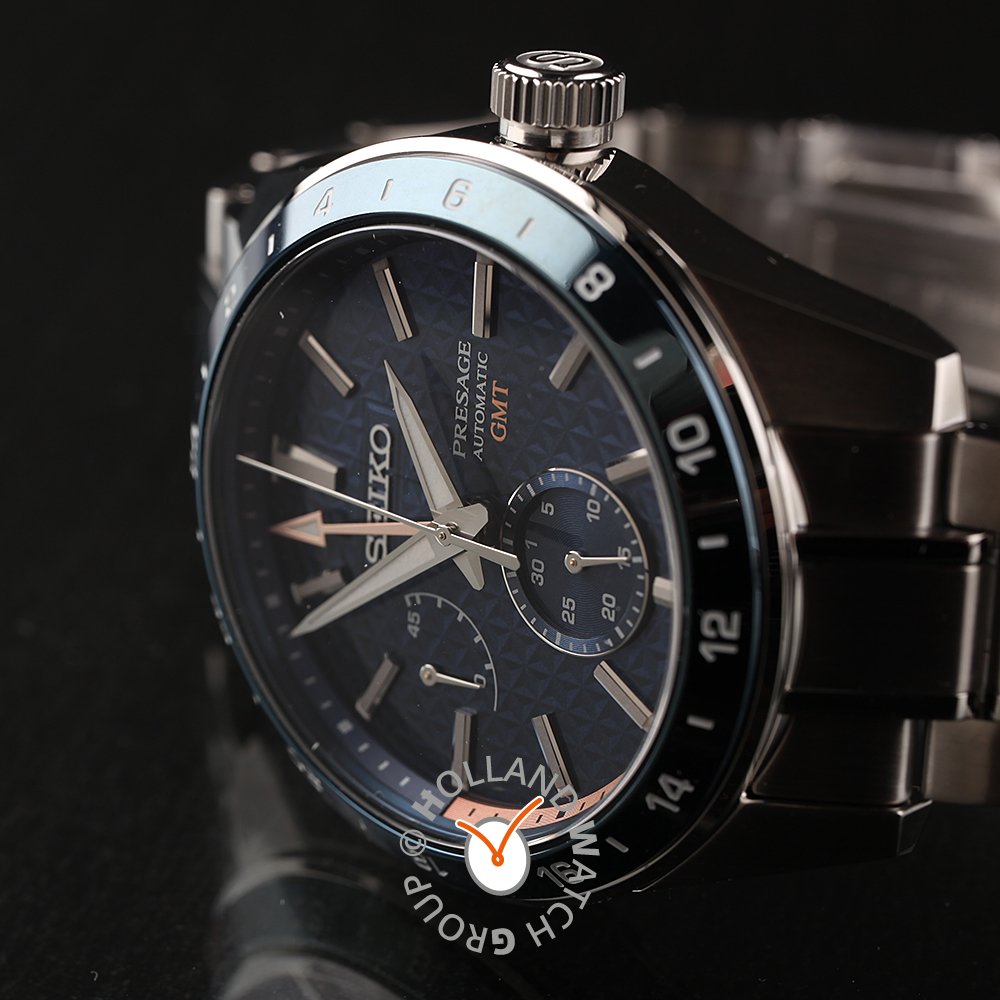Seiko Sharp Edged SPB217J1 Presage Sharp Edged GMT Watch • EAN:  4954628241030 • 
