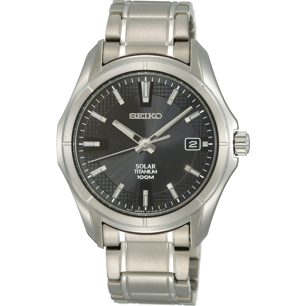 Seiko SNE141P1 Solar Titanium Watch