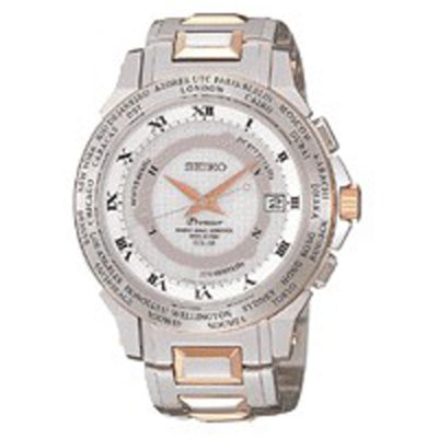 Seiko SPP002J1 Premier Radio Controlled Solar World Time Watch