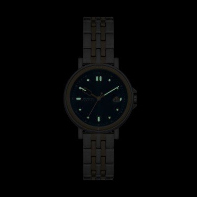 Skagen Signatur Lille - Orologio Minimalista Donna, Cassa 30mm, Cinturino In Acciaio