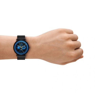 Skagen Signatur Orologio Uomo In Titanio – Cassa E Cinturino In Acciaio Inox, Quadrante Sabbiato, Design Minimalista Danese