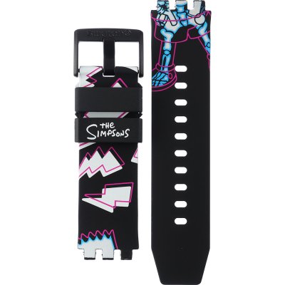 Cinturino Swatch Plastic - BigBold - SB0/SO27 ASB01Z105 The Simpsons Collection - Aye Carumboo