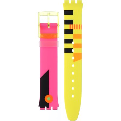 Swatch Plastic - Skin Small 33.7mm - SF/SI/SS08/SS09 ASS08S101 Neon Flumotions Band