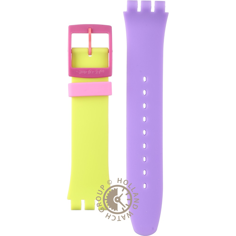 Swatch Watch - SUOP103 - DIP IN COLOR Swatch Dip In Color Orange Color Palette Dial Yellow and  main image 4