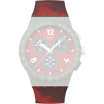 Swatch ASUSG410 Crimsonfoliage Strap