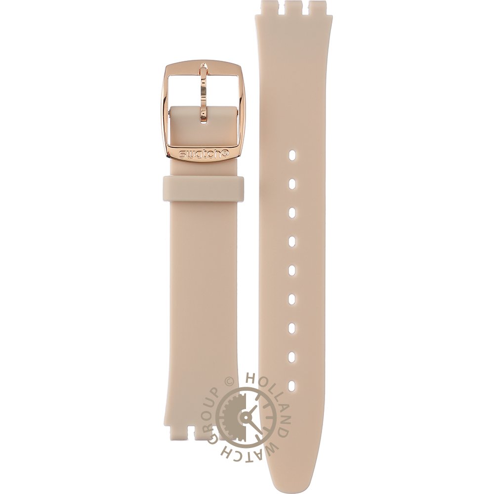 Swatch SKINROSEE - Silicone Strap with Rose Gold Case Watch Swatch Skin Irony Unisex Watch Casual Plastic Pink Quartz  main image 4