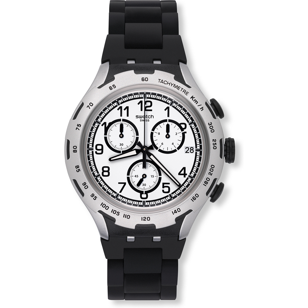 Swatch XLite Chrono YYS4020AG Black Attack Watch