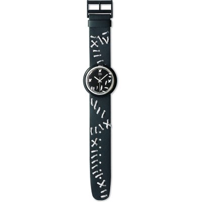 Swatch Pop PMW100 Black Widow Watch