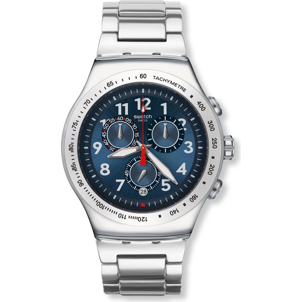 swatch 金属系列 yos455g blue maximus 手表