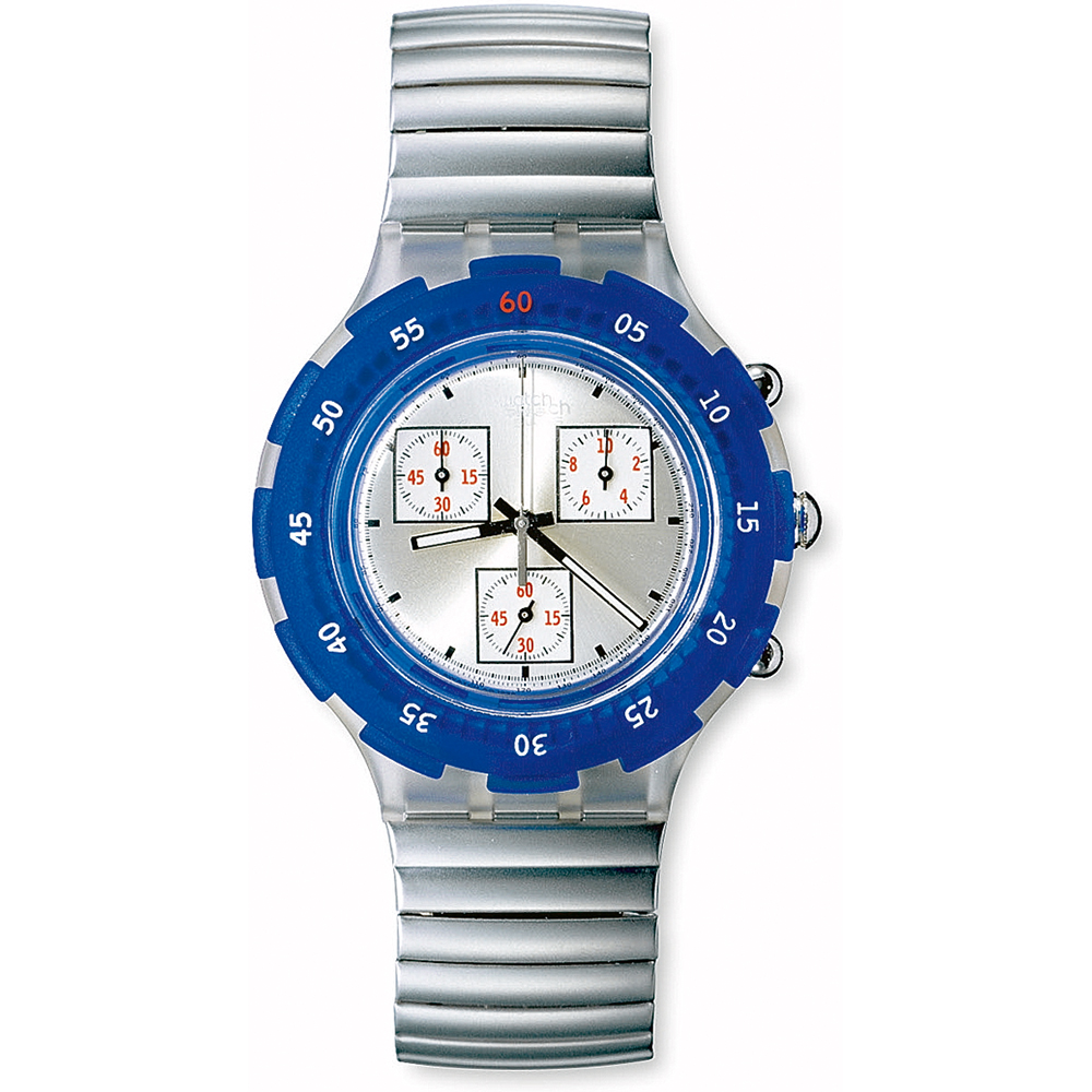 Swatch Aquachrono SBK117 Blue Ring Watch