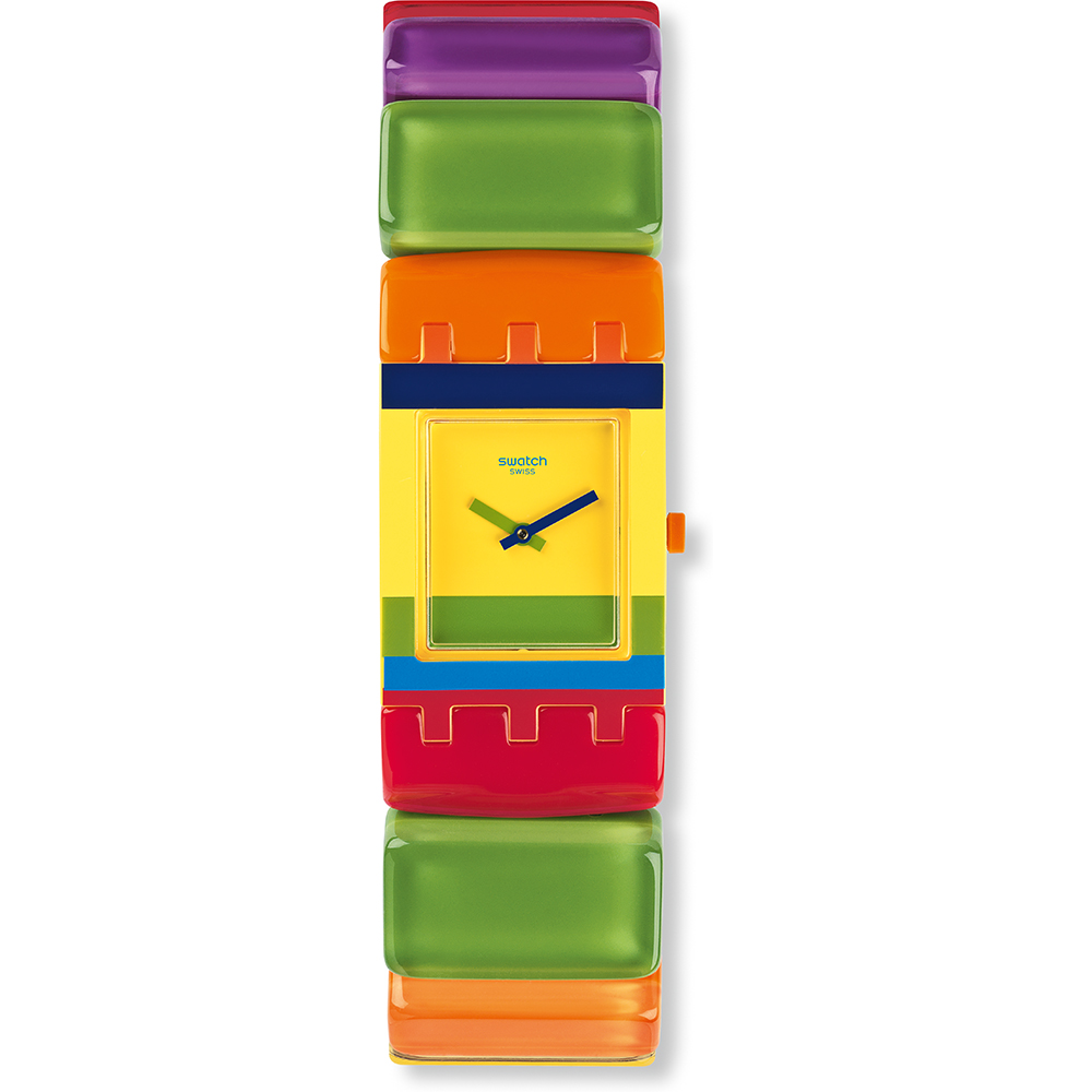 Swatch Square SUBJ101B Colorido Small Watch