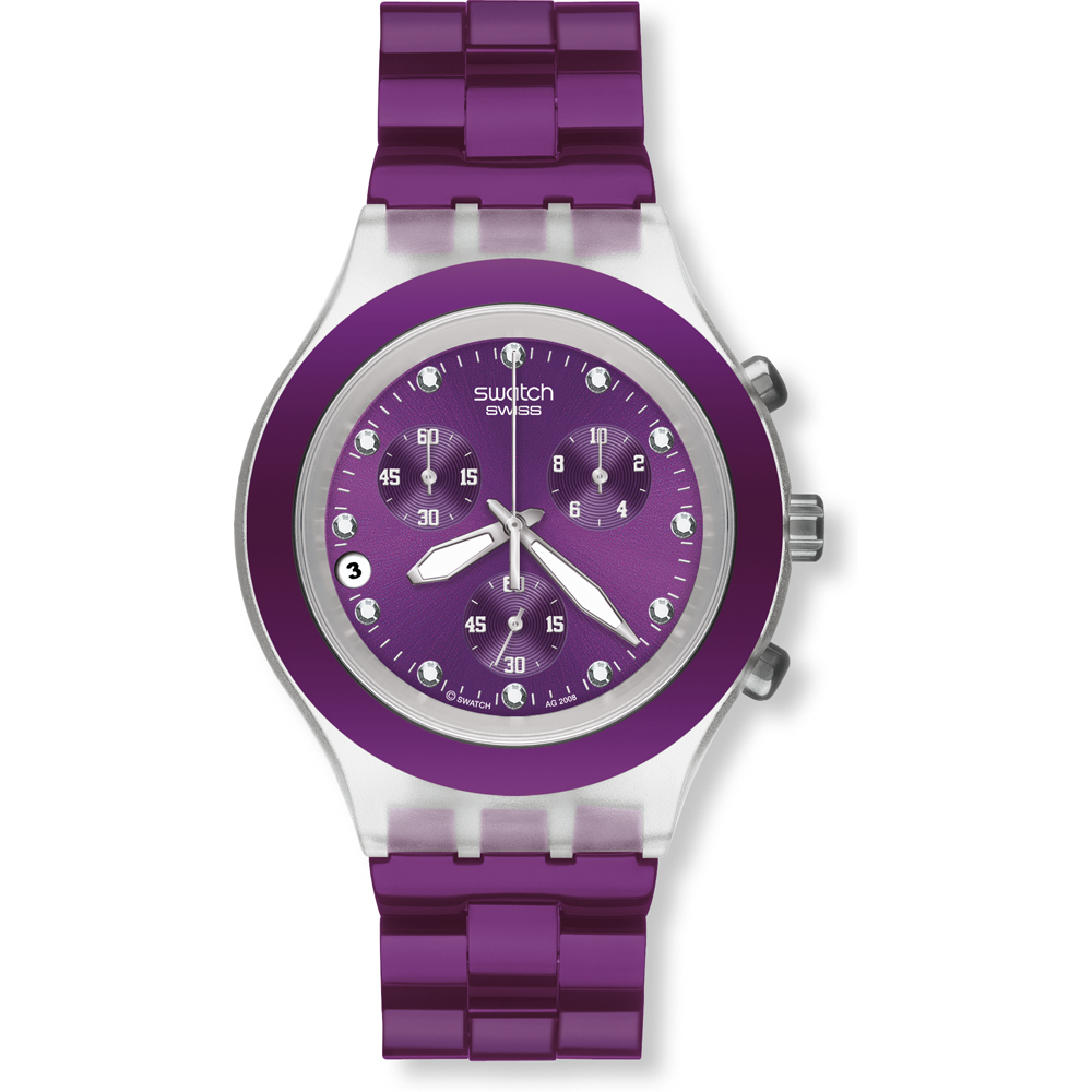 Swatch Chrono SVCK4048AG Full-Blooded Blueberry Watch