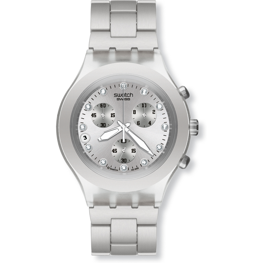 Swatch Chrono SVCK4038G Full-Blooded Silver Watch