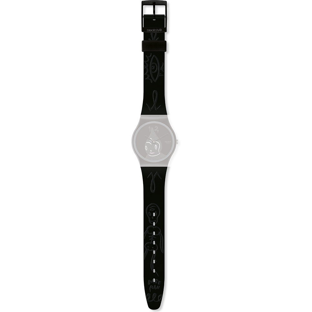 Swatch AGB249 Strap - GB249 Midnight Magi