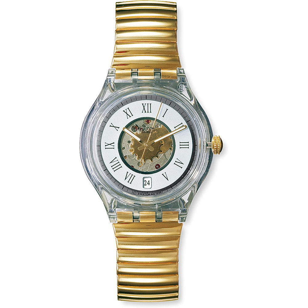 Swatch Automatic SAK403 Gold Box Watch