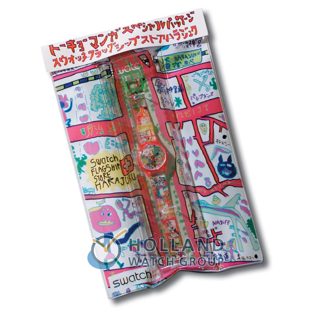 Swatch Packaging Specials GR133PACK Harajuku Store (Tokyo Manga) Watch