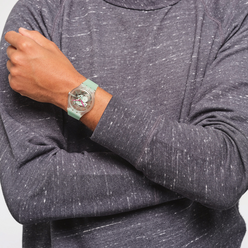 Swatch SUOK152 watch Muted green