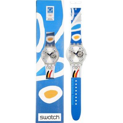 Swatch X-Large SUDK106D NOC Athens 2004 Belgium Watch