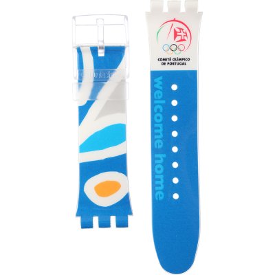 Swatch Plastic - X-Large - SUD ASUDK106N NOC Athens 2004 Portugal Strap