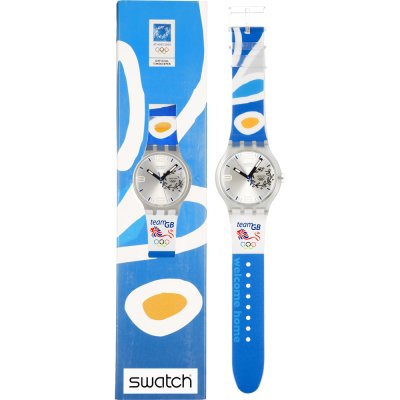 Swatch X-Large SUDK106S NOC Athens 2004 United Kingdom Watch