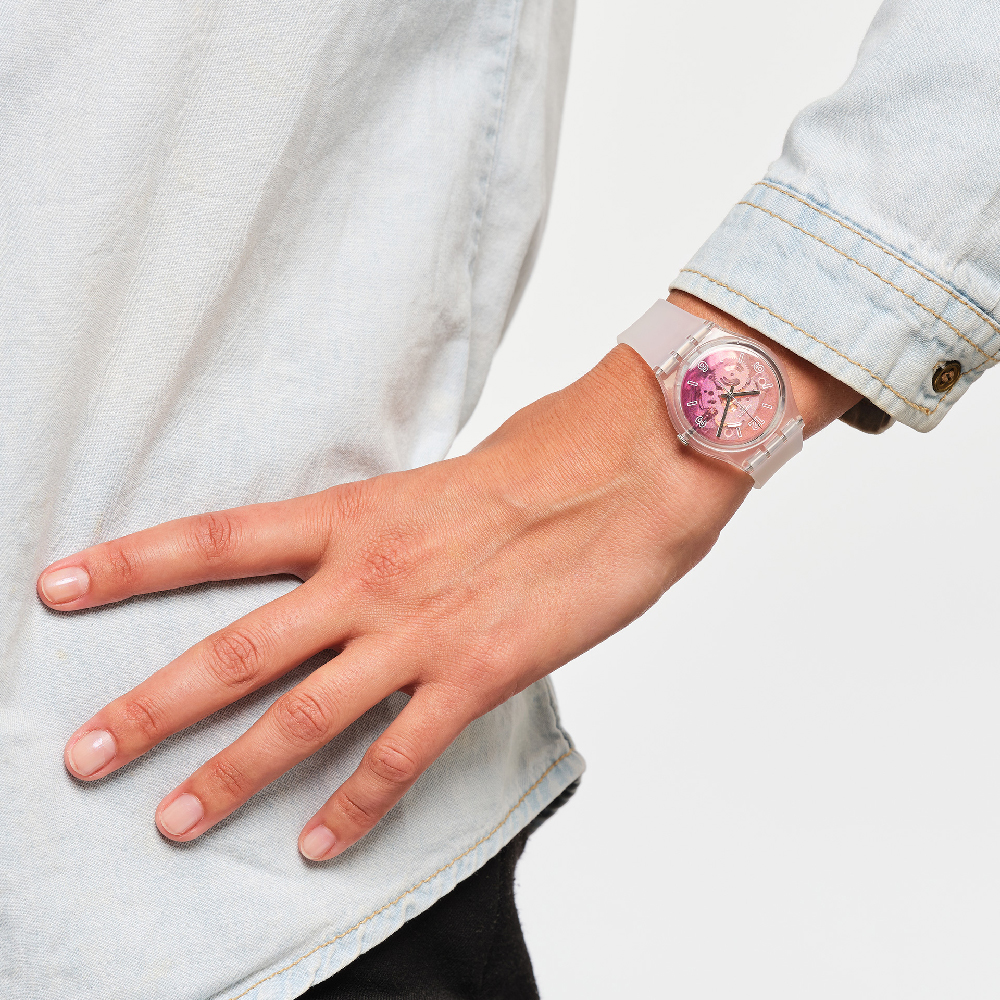Swatch GE290 watch - Pink Disco Fever