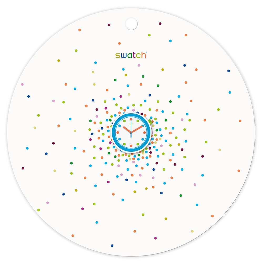 Swatch New Pop S829000005 Popwalli Dotsi Clock