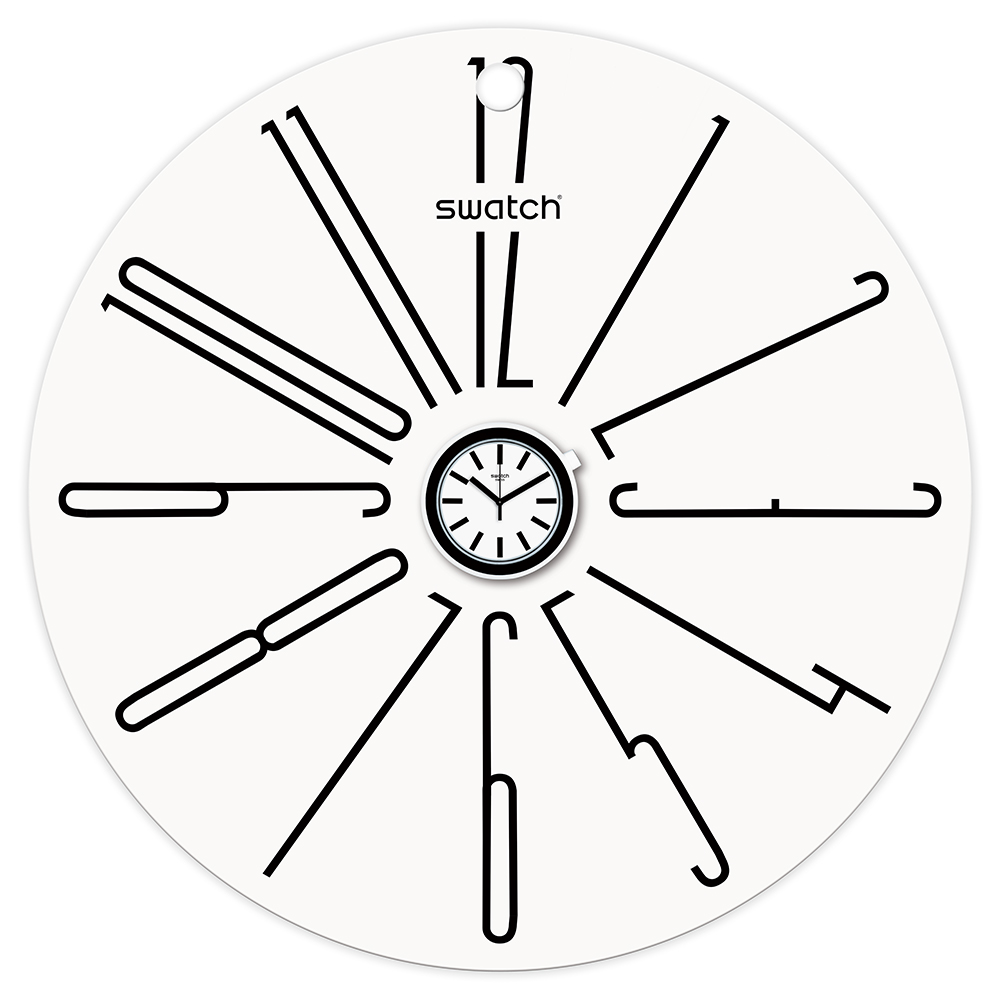 Swatch New Pop S829000003 Popwalli White Clock