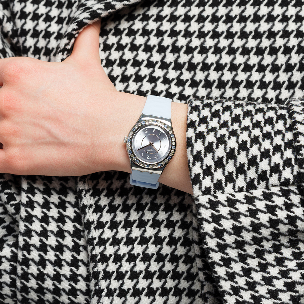 Swatch YLS226 watch - Precious Aqua