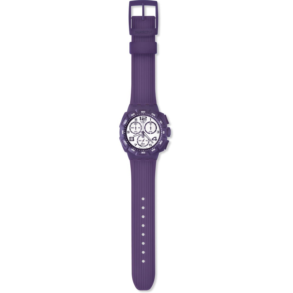 Swatch Chrono Plastic SUIV400 Purple Funk Watch