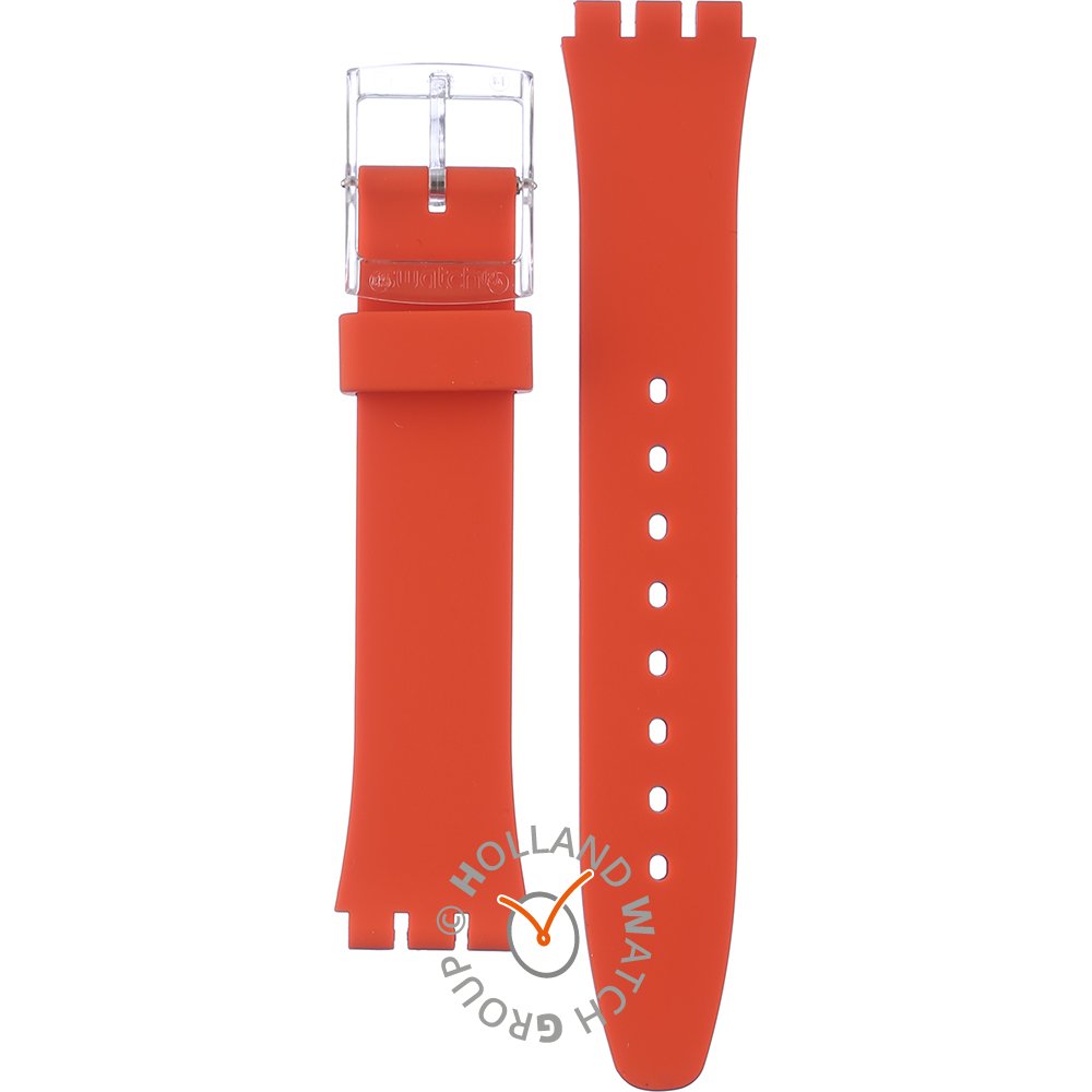 Swatch Plastic - Standard Gent AGE722 Red Away Strap