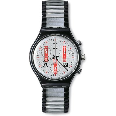 Swatch Chrono SCM113 Redbanner Watch
