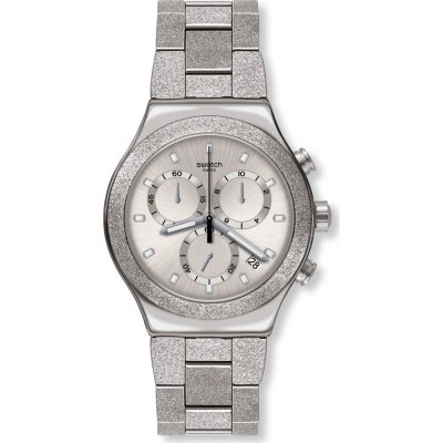 Swatch Irony - Chrono New YVS472G Silver Explosion Watch