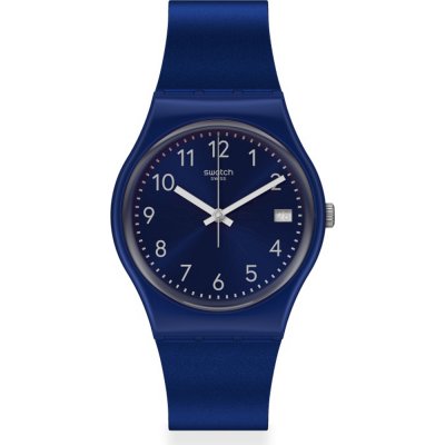 Swatch Originals Medium (34mm) GN416 Silver In Blue Watch