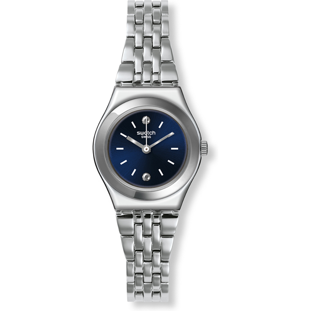 swatch silver watch