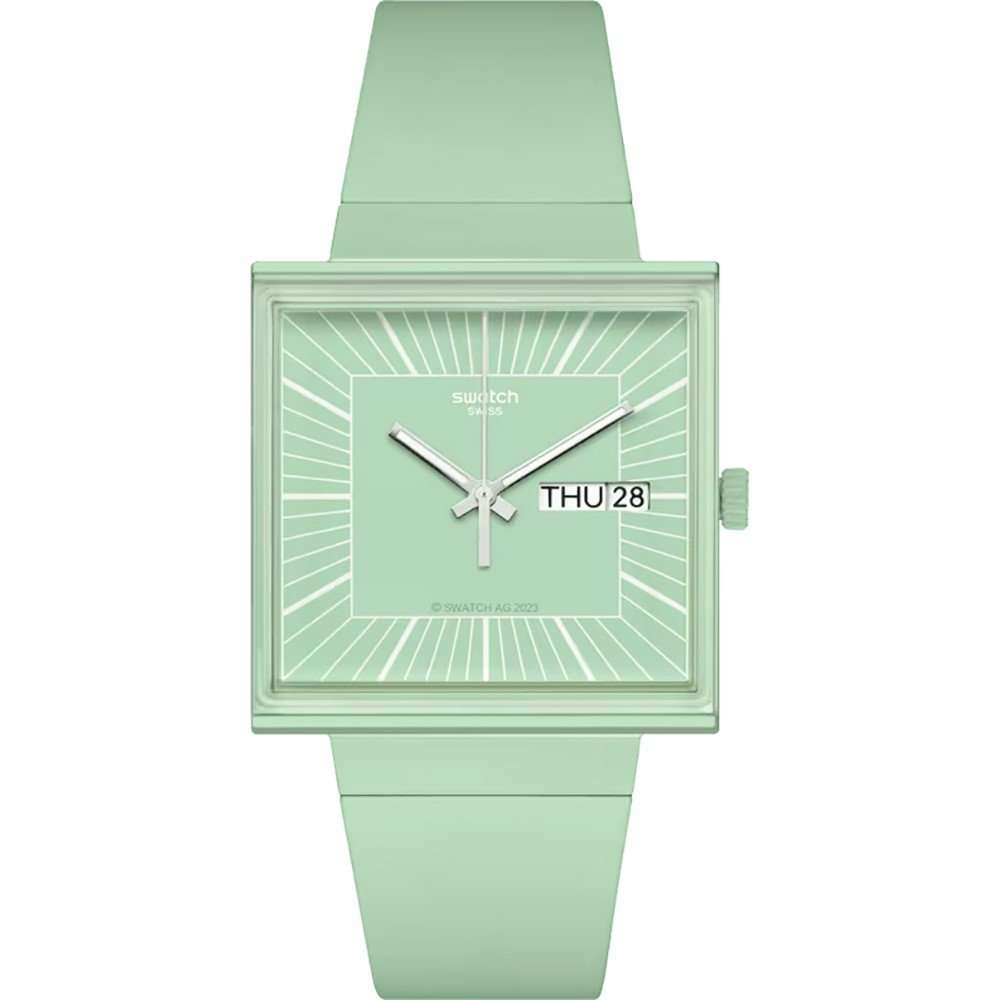 Swatch What If - Square SO34G701 What If... Mint? Zegarek