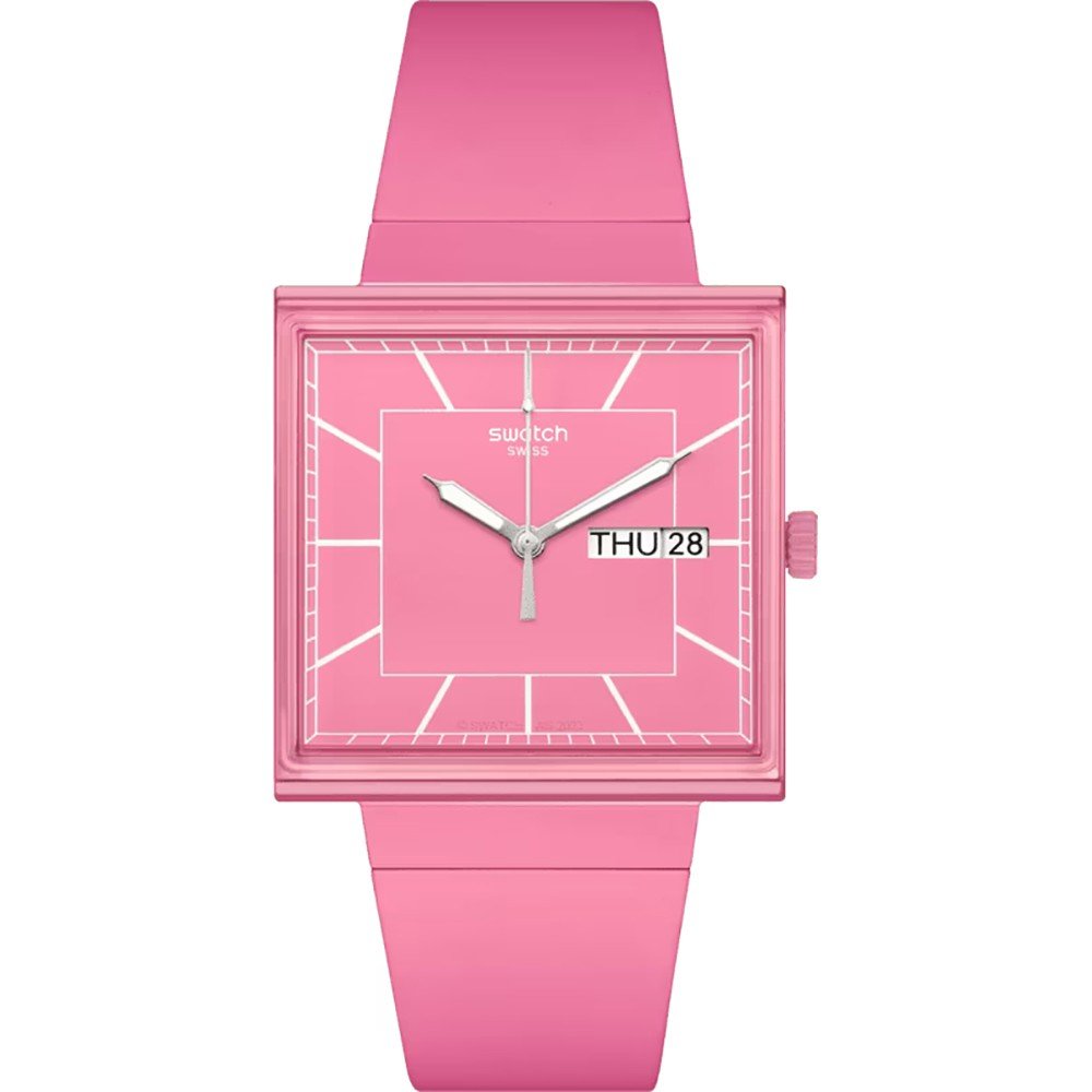 Relógio Swatch What If - Square SO34P700 What If... Rose?