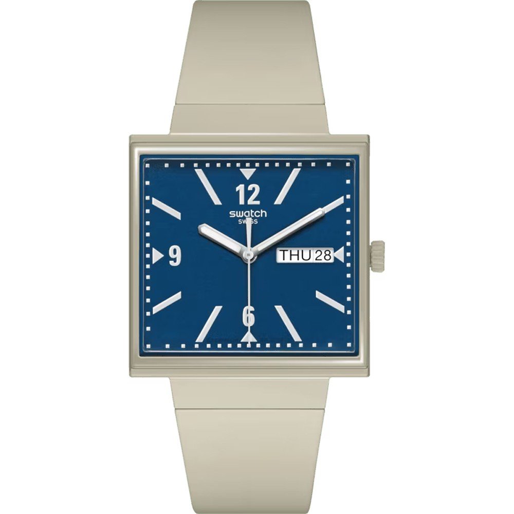 Swatch What If - Square SO34T700 What If... Beige? Zegarek