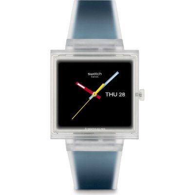 Swatch What If - Square SO38K700 What If... Jelly see thru black? 時計