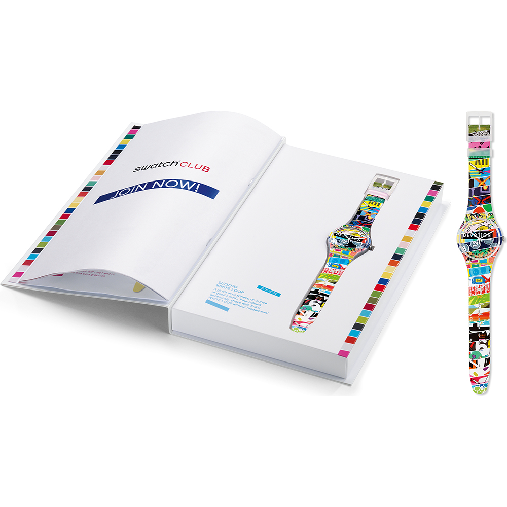 Swatch Collector Specials SUOZ170 Special - White Loop Watch