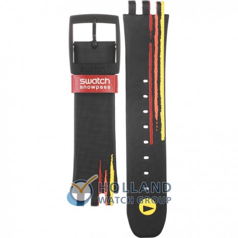 Swatch SUKR100 Reddish Black Bracelete