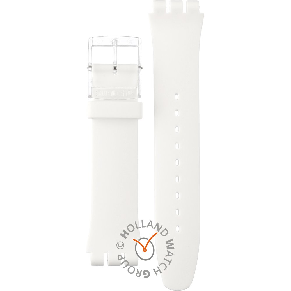 Swatch ASUOK713 Strap - SUOK713 Polawhite