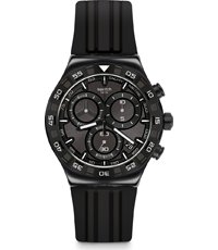 Swatch AYVB409 Strap - YVB409 Teckno Black