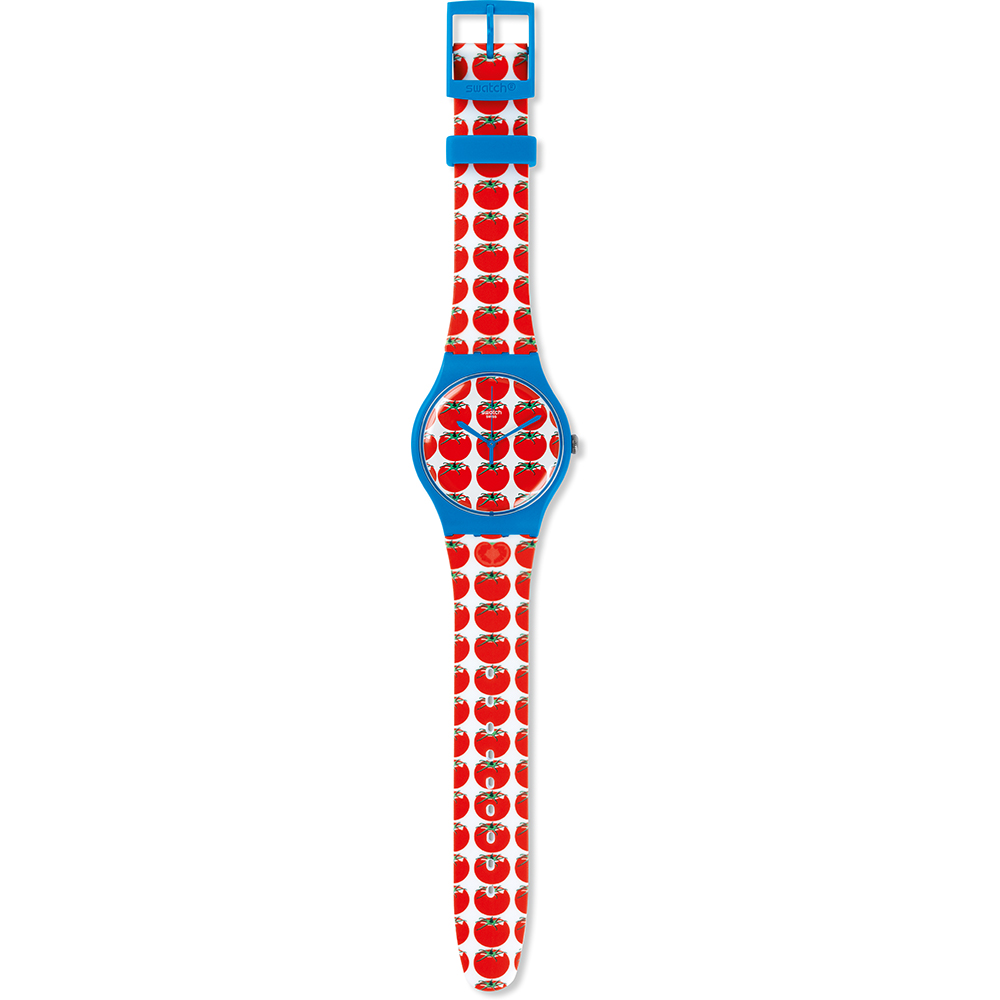 Swatch Maxi MSUOS102 Tomatella Clock