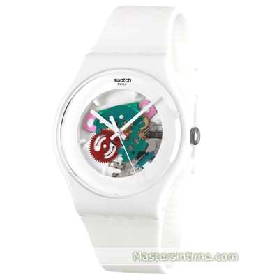 Swatch SUOW100 watch - White Lacquered