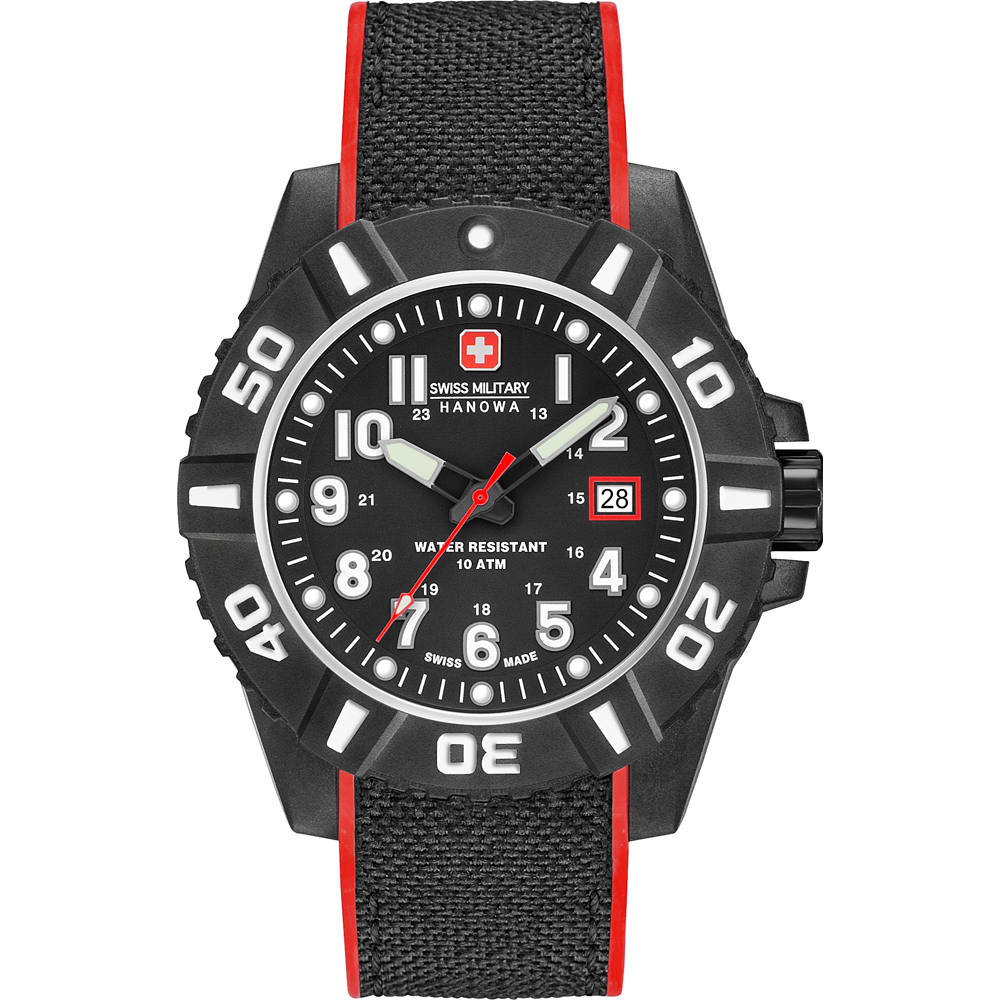 Swiss Military Hanowa Aqua 06-4309.17.007.04 Black Carbon Watch