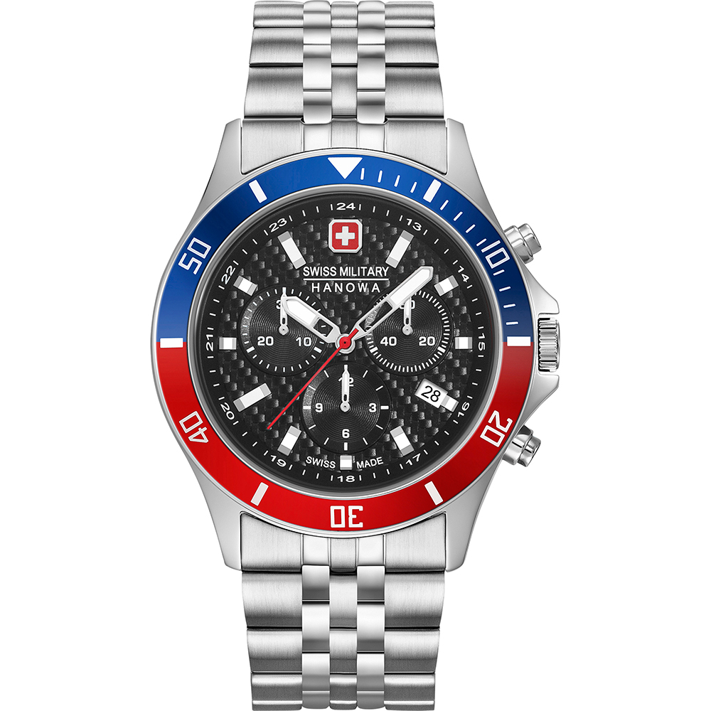 Swiss Military Hanowa Aqua 06-5337.04.007.34 Flagship Racer Chrono Watch •  EAN: 7620958001169 •