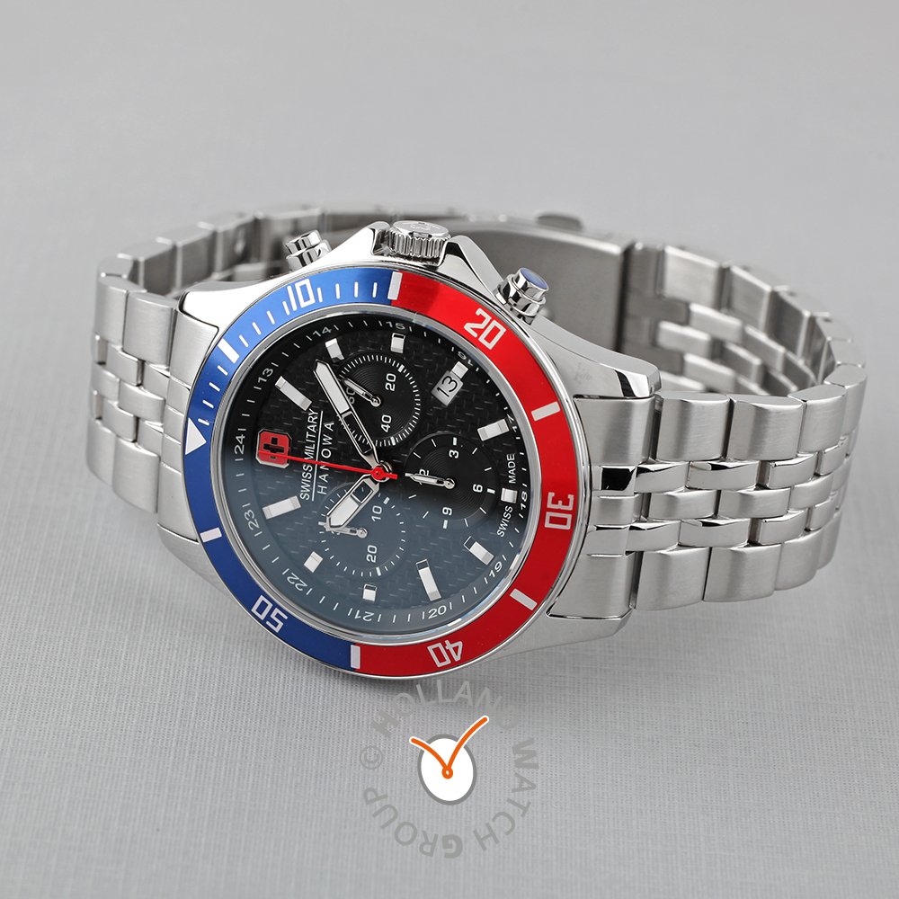 Swiss Military Hanowa Aqua 06-5337.04.007.34 Flagship Racer Chrono Watch •  EAN: 7620958001169 •