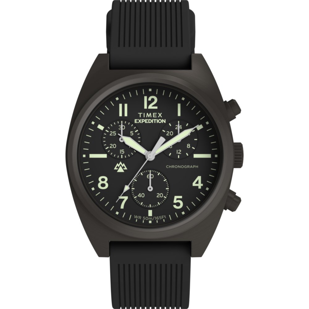 Timex Expedition ブラック クロノグラフ腕時計 timex-tw2y61000-expedition-