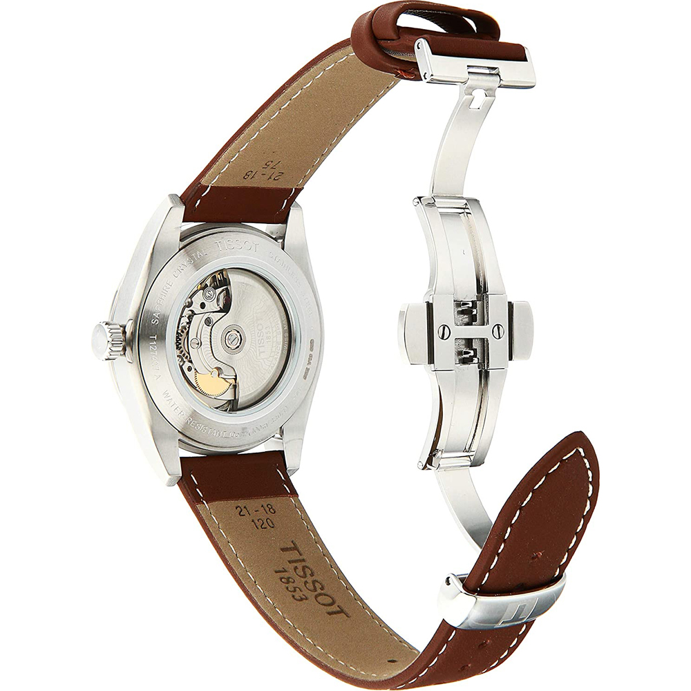 Tissot T1274071604100 watch - Gentleman Powermatic 80 Silicium